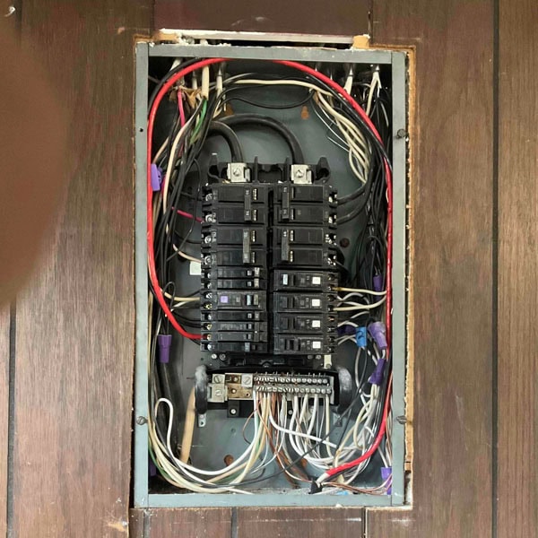 Lifetime Heating, Cooling, Plumbing & Electric maintenance on a residential circuit breaker.