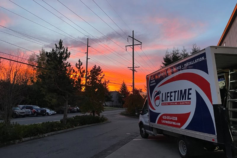 When Do I Need to Replace My Pipes? A company truck.