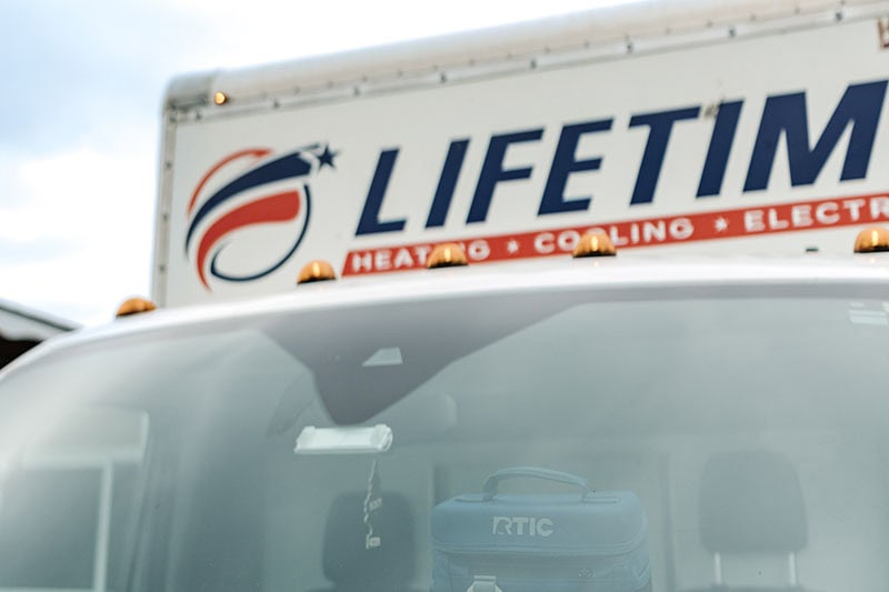 Lifetime Branded Truck.