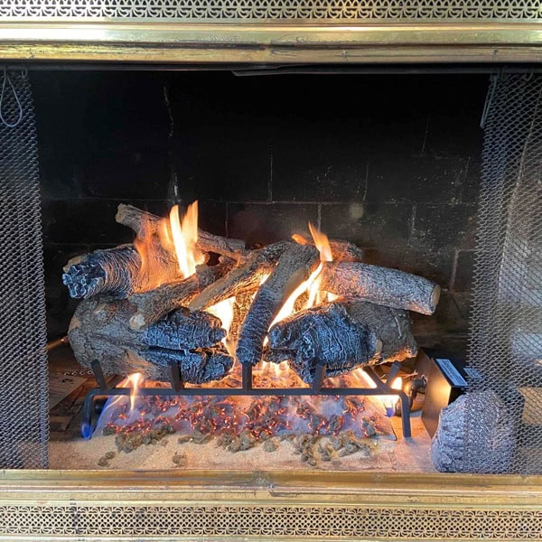 Lifetime Heating, Cooling, Plumbing & Electric maintenance on a customers fireplace.