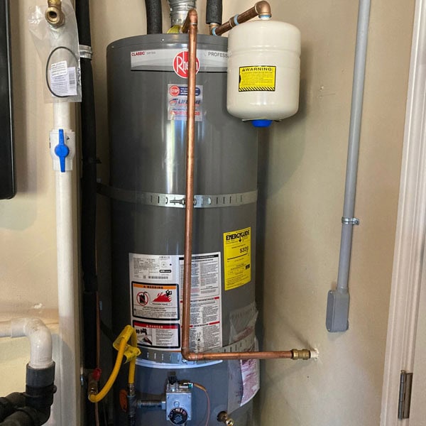 Lifetime Heating, Cooling, Plumbing & Electric water heater in residential home.