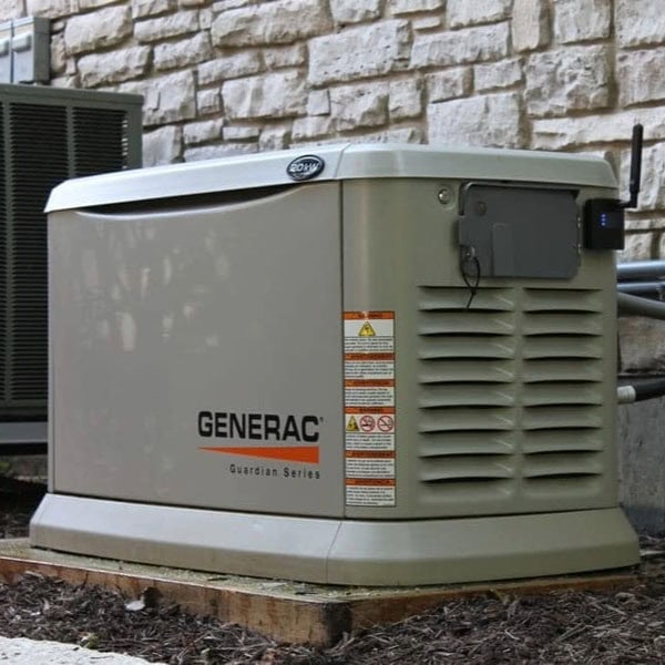 Generac generator outside of residential home.